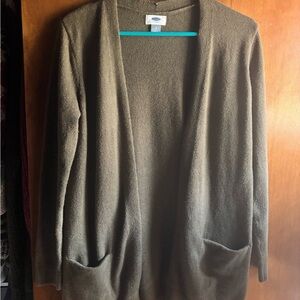 Cozy Old Navy Cardigan Sweater in Olive Green